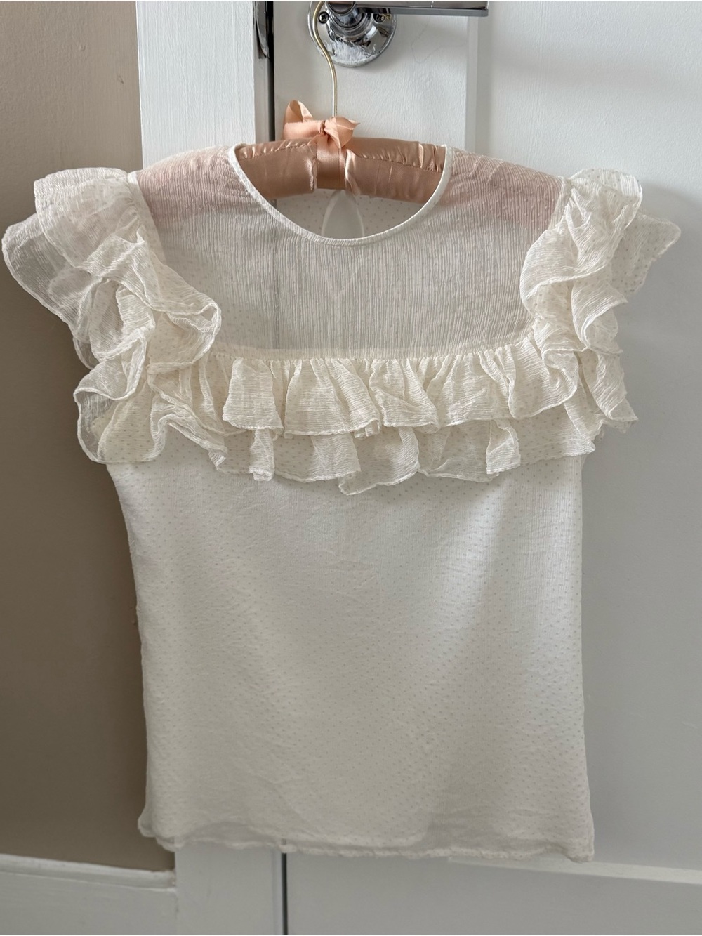 Maje Ruffle Delicate Blouse